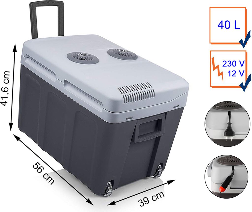 Tristar KB-7540 Kühlbox – mit bequemem Trolley – Produktbild 
