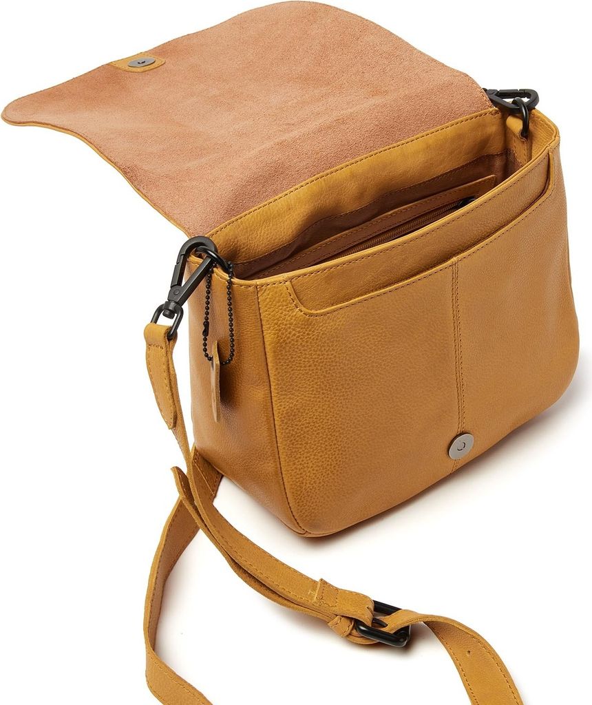 dR Amsterdam Handtasche | Damen Umhängetasche | Damen Leder Schultertasche | Damen Henkeltasche | Tampa - 933719 Yellow