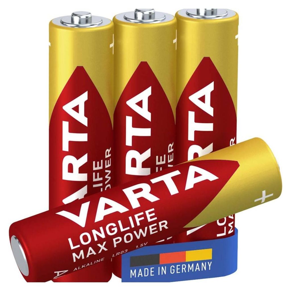 4 baterie VARTA LONGLIFE Max Power Micro AAA 1,5 V Zdjęcie produktu 