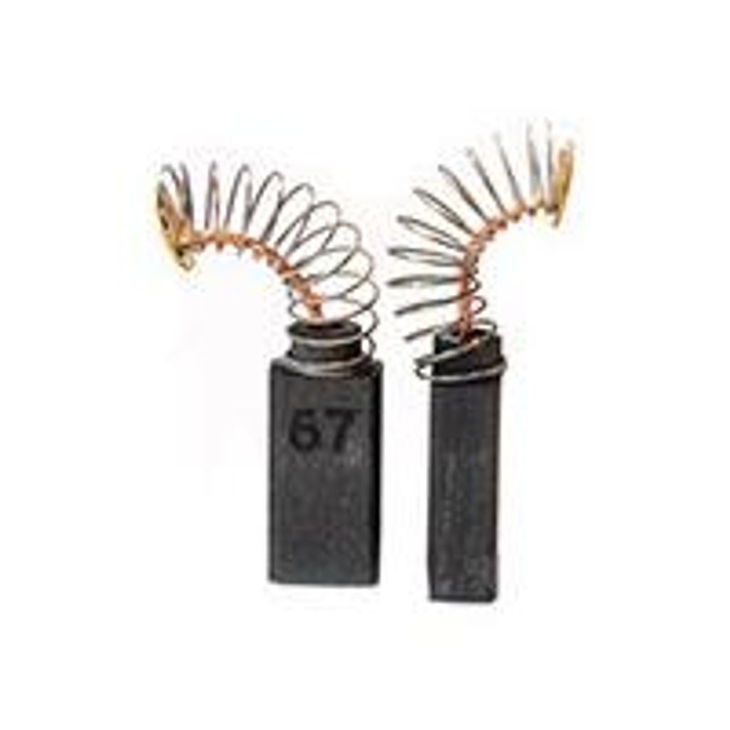Set aus 2 anpassbaren Kohlen für Bosch, Spit. Maße: 5x8x15 mm.
