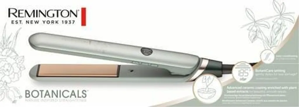 Remington S5860 Botanicals: Spazzola Lisciante Ceramica Verde Metallico - 1