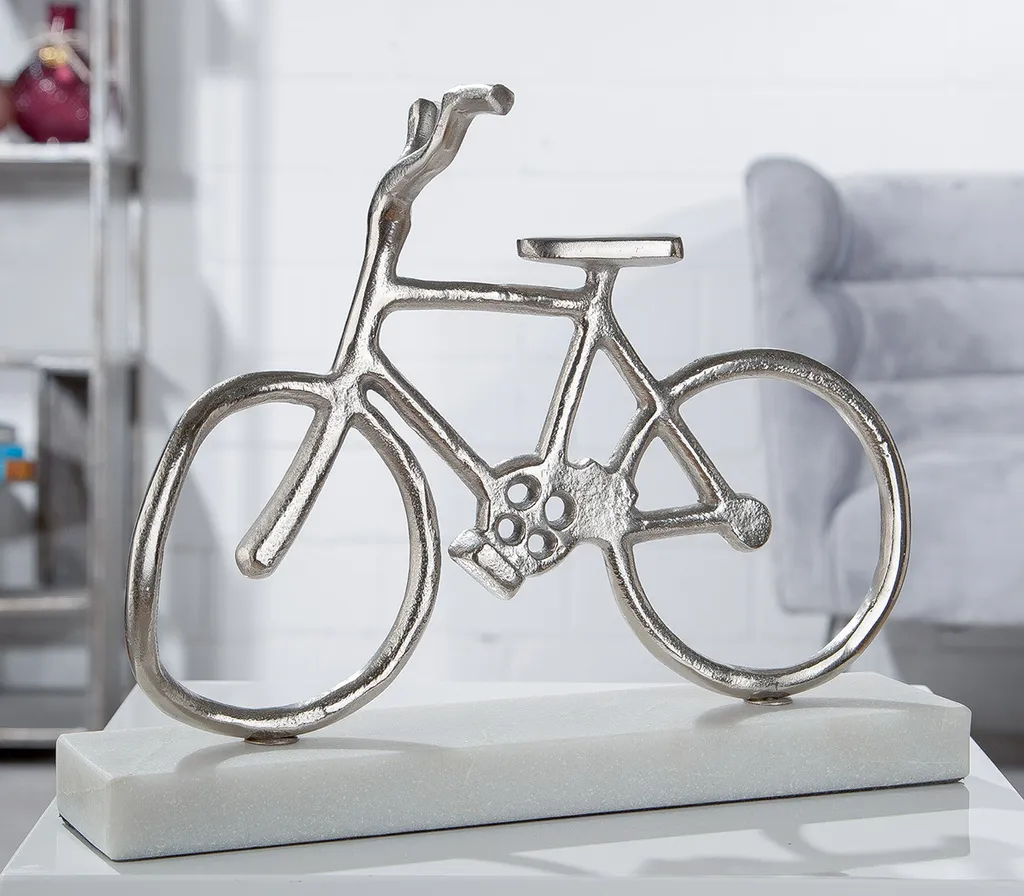 Vélo Gilde sur base alu hauteur 28 cm - Objet de décoration design moderne