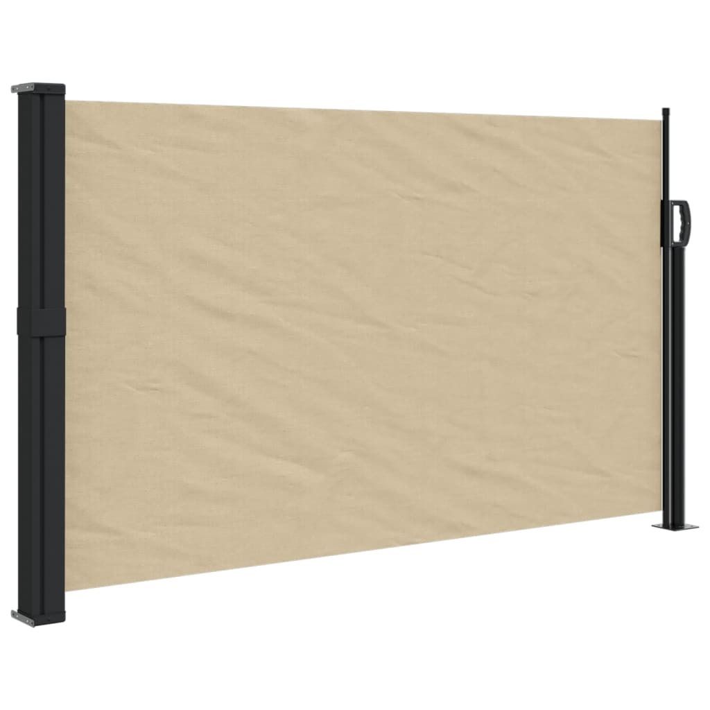 Seitenmarkise Ausziehbar Beige 120x500 cm