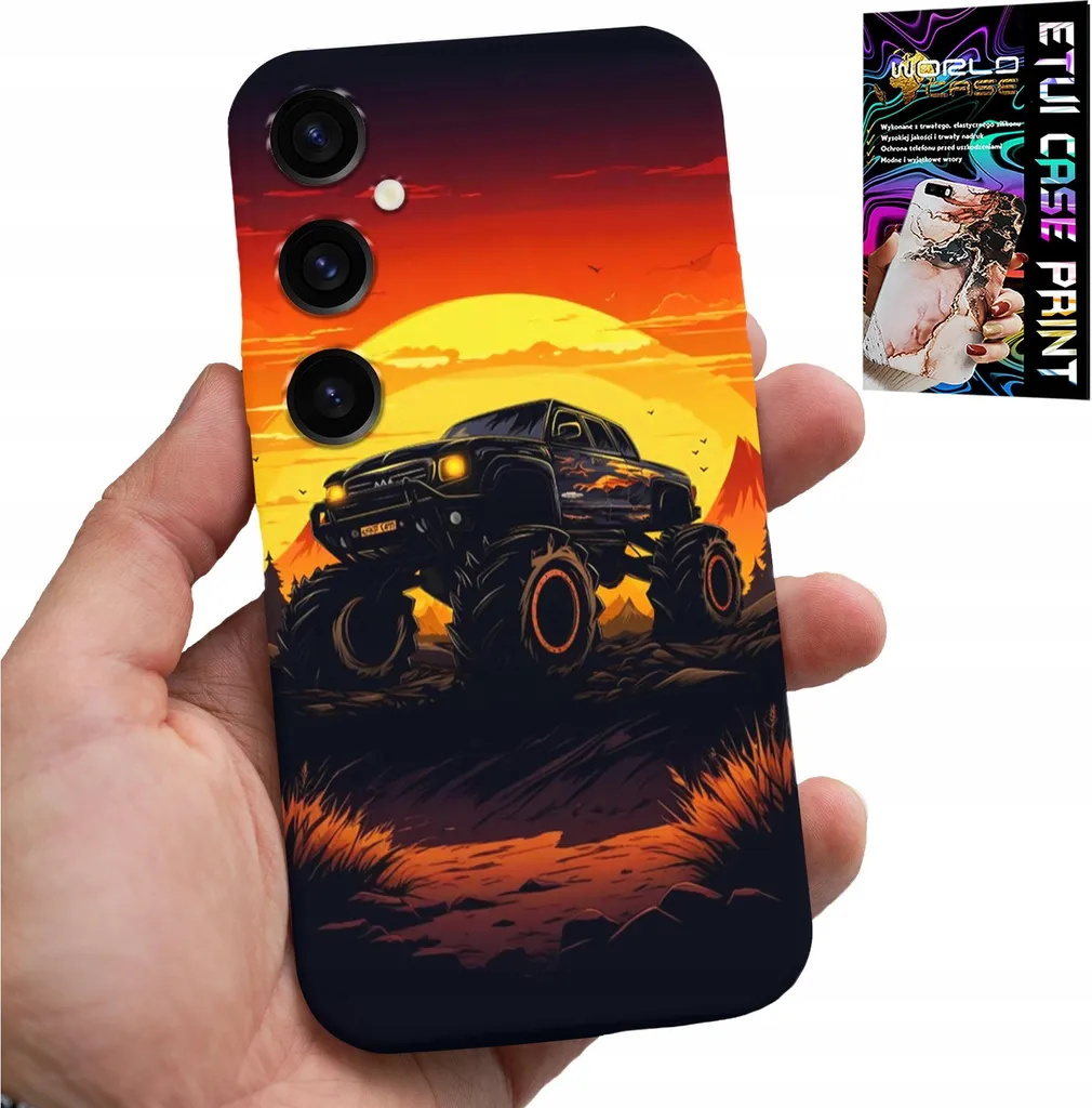 Custodia Per Samsung Galaxy A04S - Monstertruck, Camion, Design + Vetro