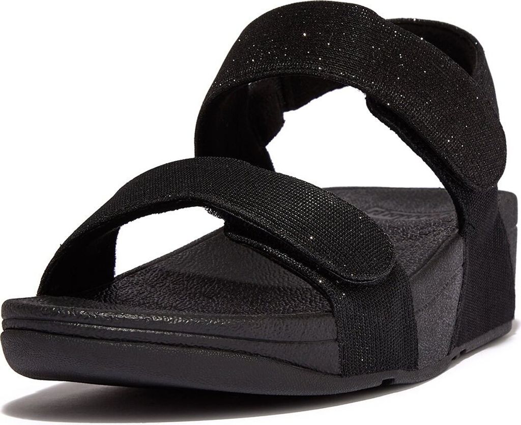 Fitflop Lulu Adjustable Shimmerlux B-st Sandalen Schwarz EU 40 Frau Schwarz EU 40