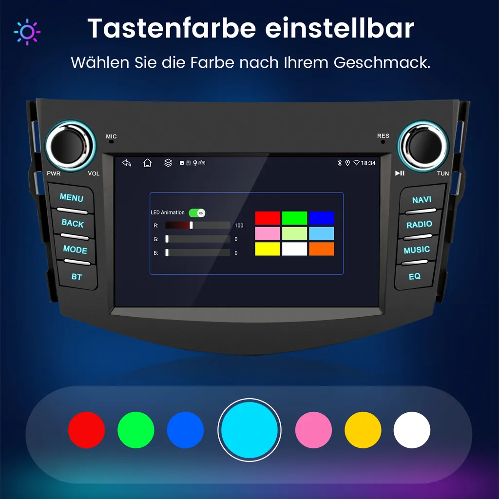 Autoradio Multimedia RAV4 2006-2012 | Android 15 GPS Bluetooth WIFI - 12