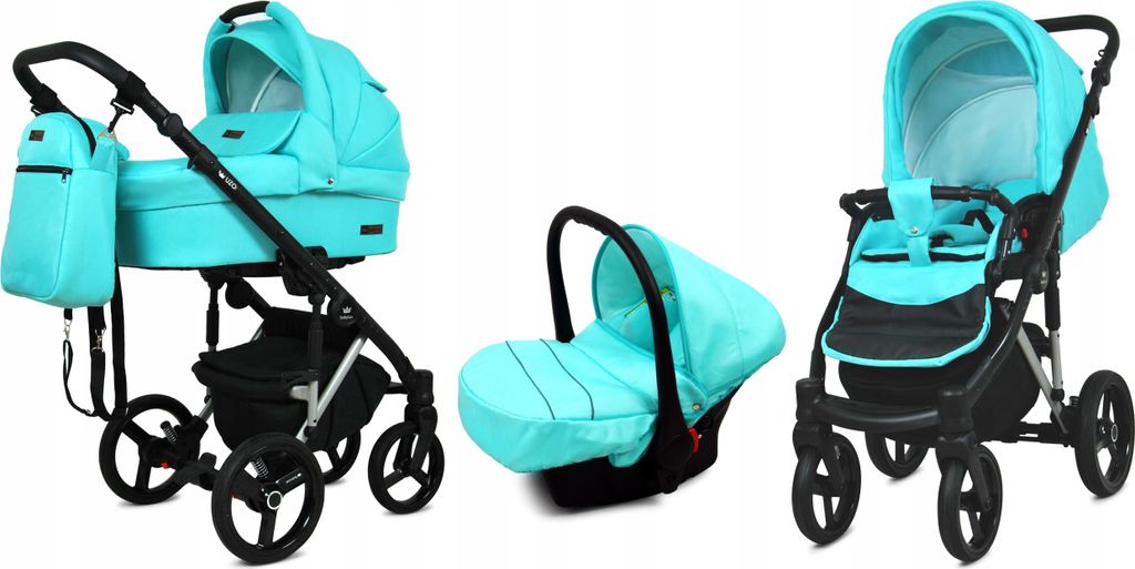 BabyLux® UZO | Kočík 3v1 Set | Mint | Kombi set na kočík | Obrázok produktu 