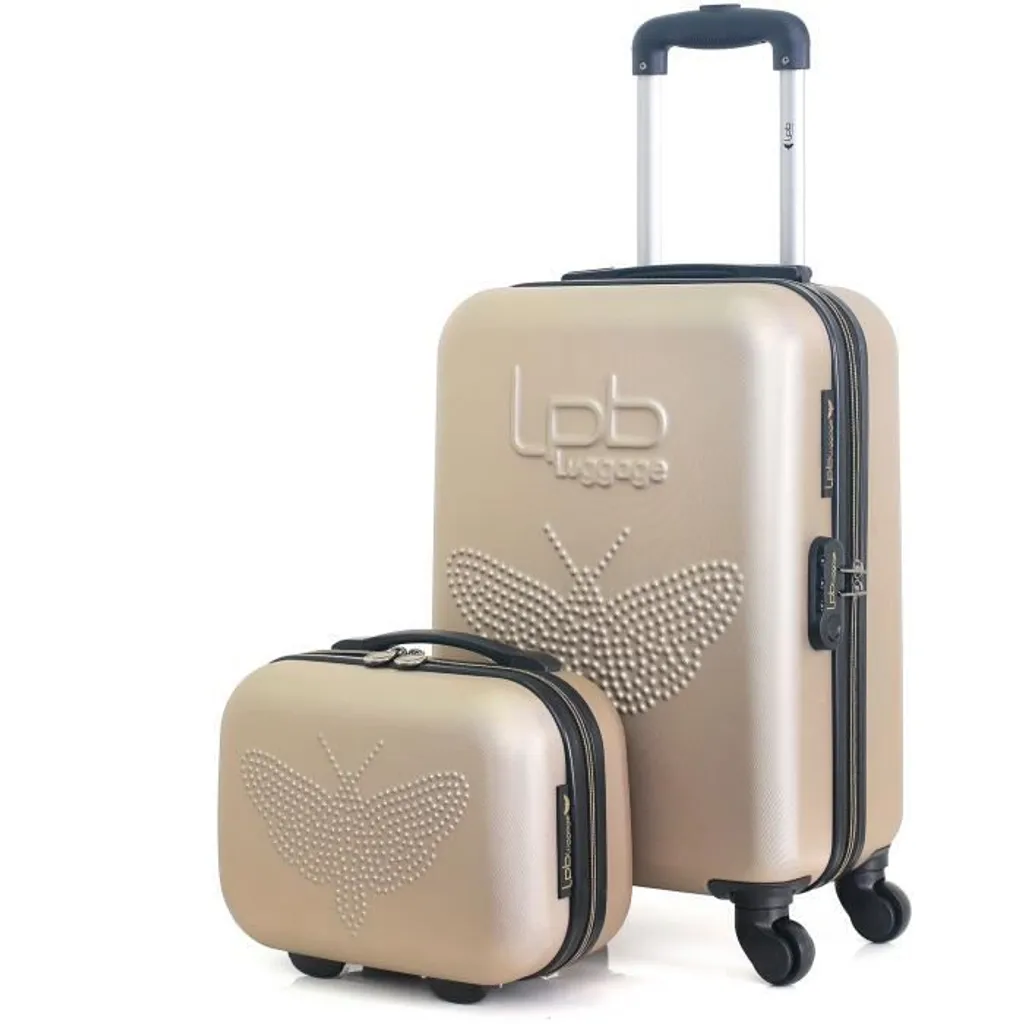LPB LUGGAGE Set de 2 Valises FRANCETTE-H 50 cm Rigides à 4 Roues