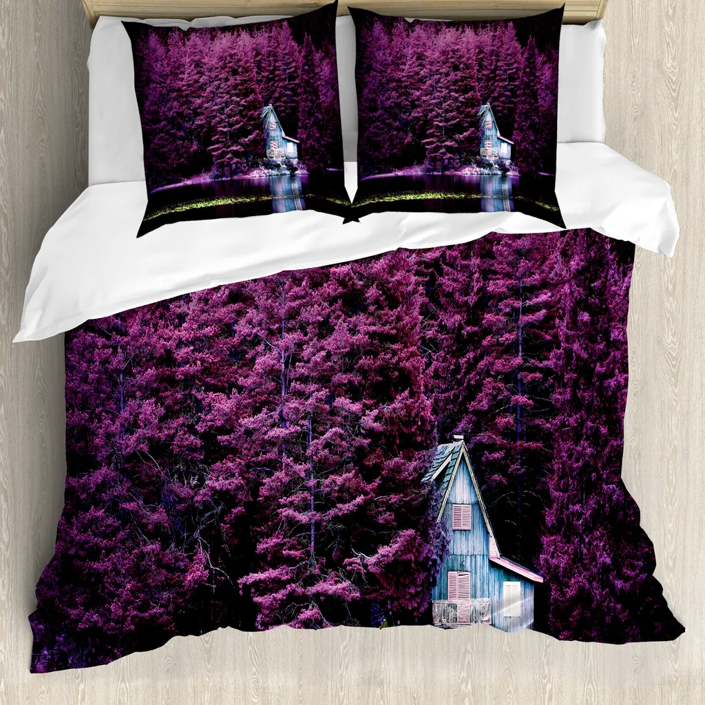 Copripiumino Antiacaro ABAKUHAUS 200x200 - Set Letto Lavanda Viola