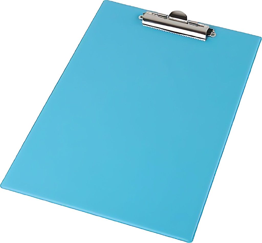 Klemmbrett-Mappe A4 mit kräftiger Klemme pastellblau, A4