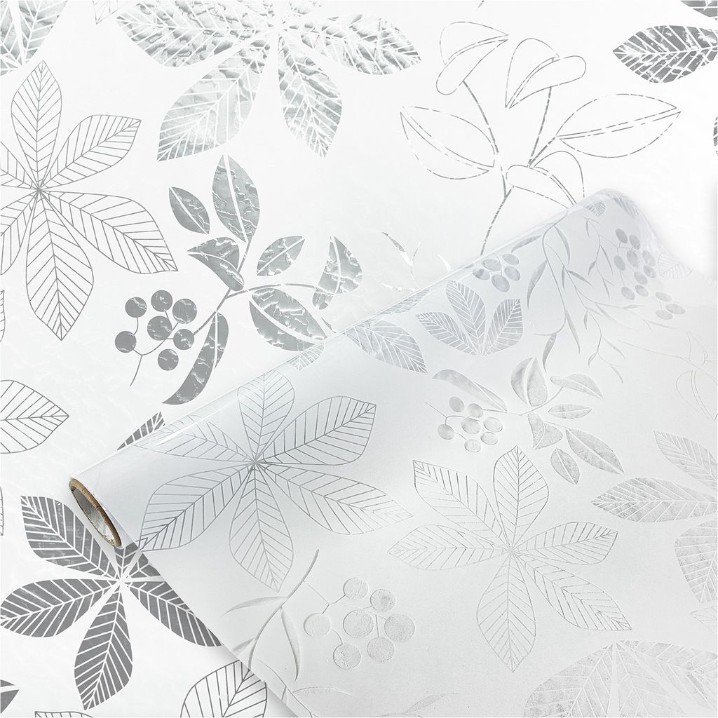 Selbsthaftend Fensterfolie 90x150 cm - Felicia - Sichtschutzfolie Fenster Milchglas Design statisch haftend - Fensterfolie Blickdicht für Bad und ...