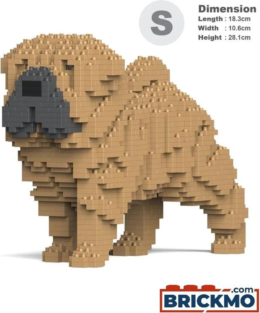 Shar Pei JEKCA Bricks ST19PT53-M01 - Kit Construction Solide sans Colle