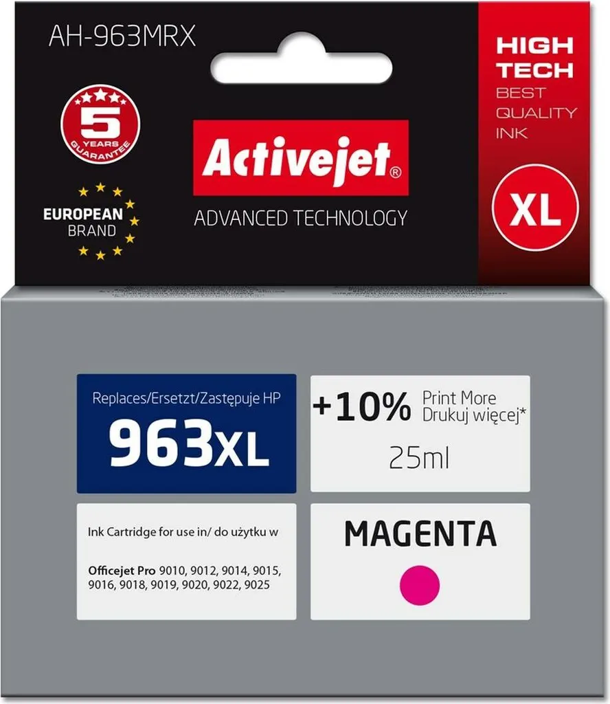 Activejet AH-963MRX Inchiostro sostitutivo per stampante HP 963XL rosso