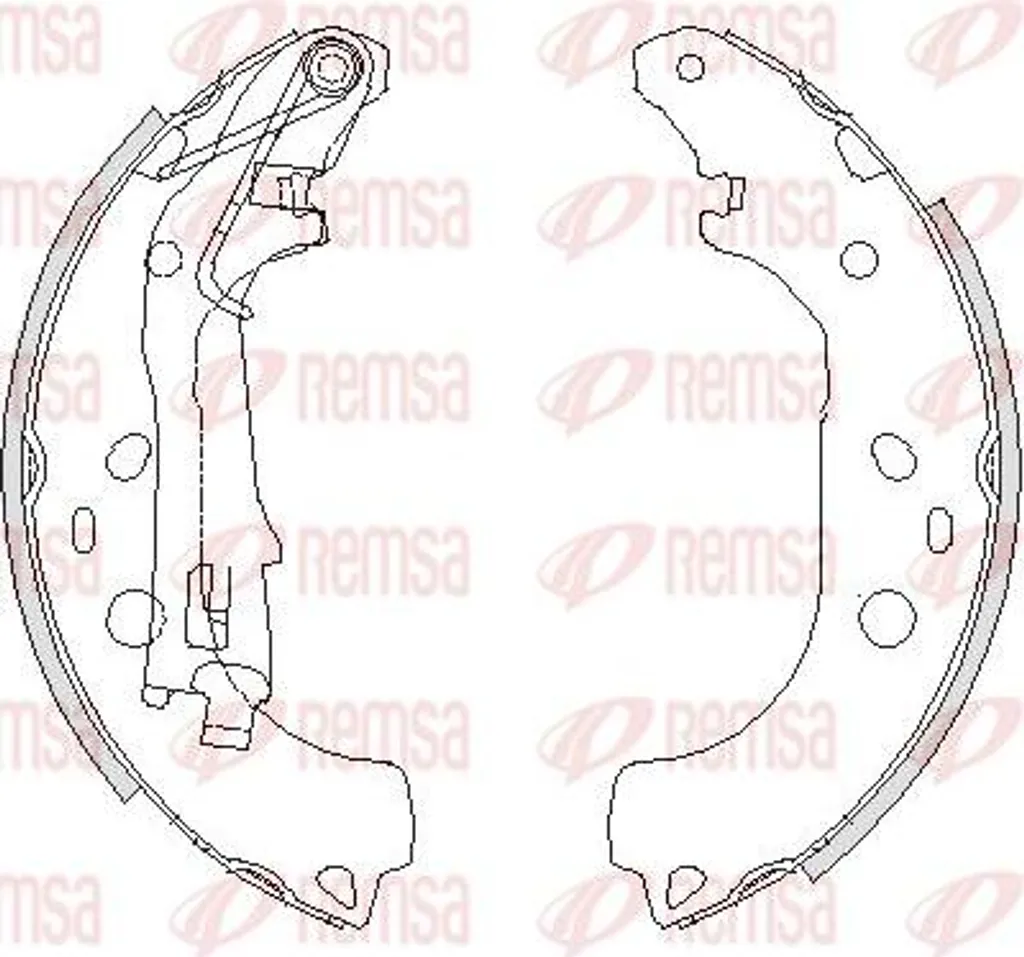 Mâchoires de frein haute performance OE 7082149 pour Opel Combo et Musa