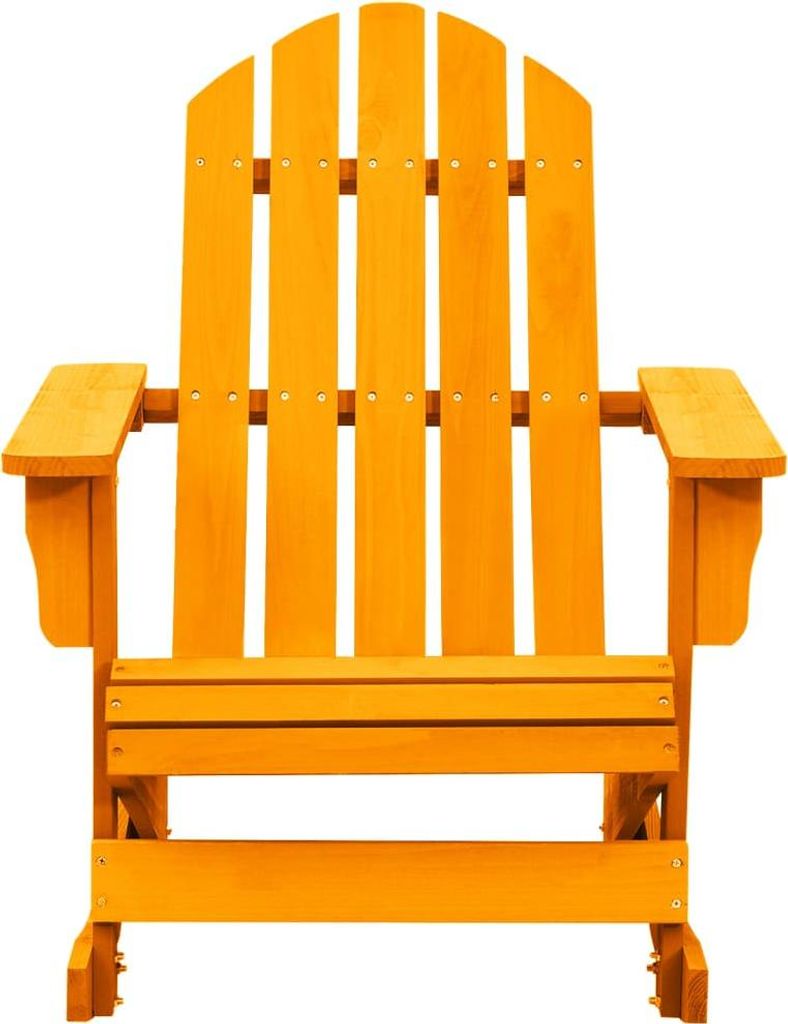 vidaXL Adirondack-Schaukelstuhl Massivholz Tanne Orange
