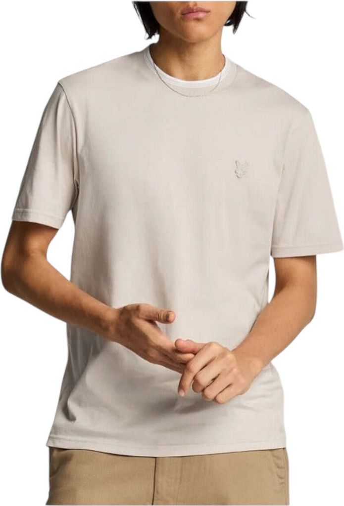 Lyle & Scott Herren T-Shirt Beige 485367 : Größe - M Größe: M