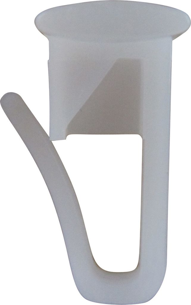 rewagi 100x Gardinengleiter Weiß – Flachkopf 10 x 10 mm – Kunststoff