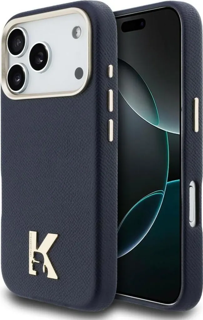 Regalo Originale Karl Lagerfeld: Cover Blu iPhone 17 Pro MagSafe