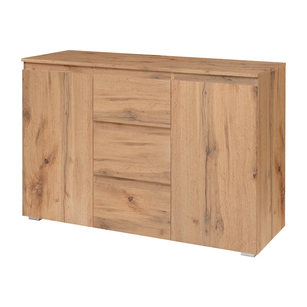 Meuble de chambre IMAGE 4 chêne doré avec 3 tiroirs et 2 portes