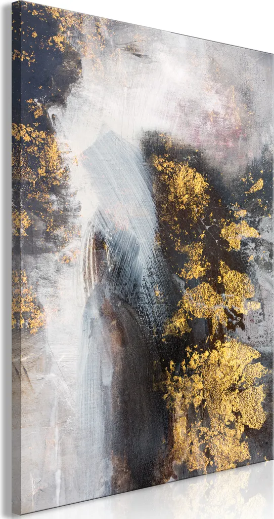 Quadro Verticale Vello d'Oro 60x90 in TNT: Stile Astratto per Casa