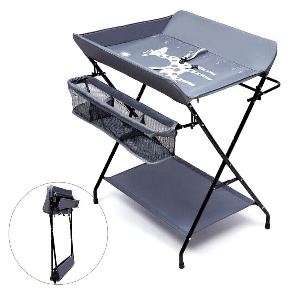 Tragba Wickeltisch,Baby Wickelkombi klappbare Wickelkommode Baby Klappbarer Wickeltisch mobiler Badewanne Klappbar Wickelauflage,Höhenverstellbar,...