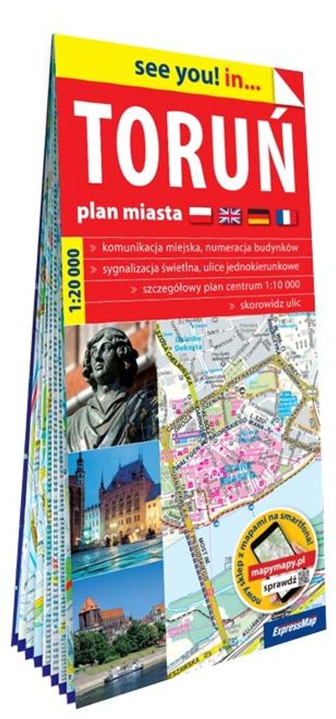 Plan miasta Toruń 1:20 000 papier 2023