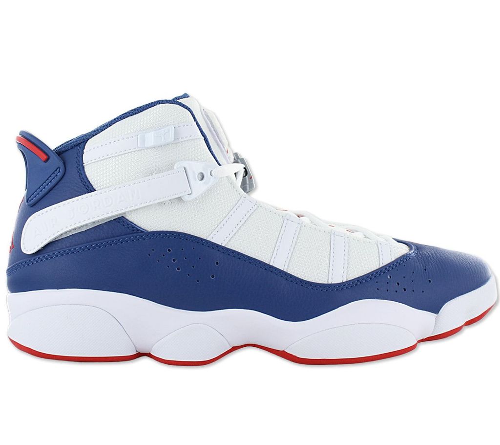 Air Jordan 6 Rings - Herren Sneakers Basketball Schuhe Weiß 322992-140 , Größe: EU 46 US 12