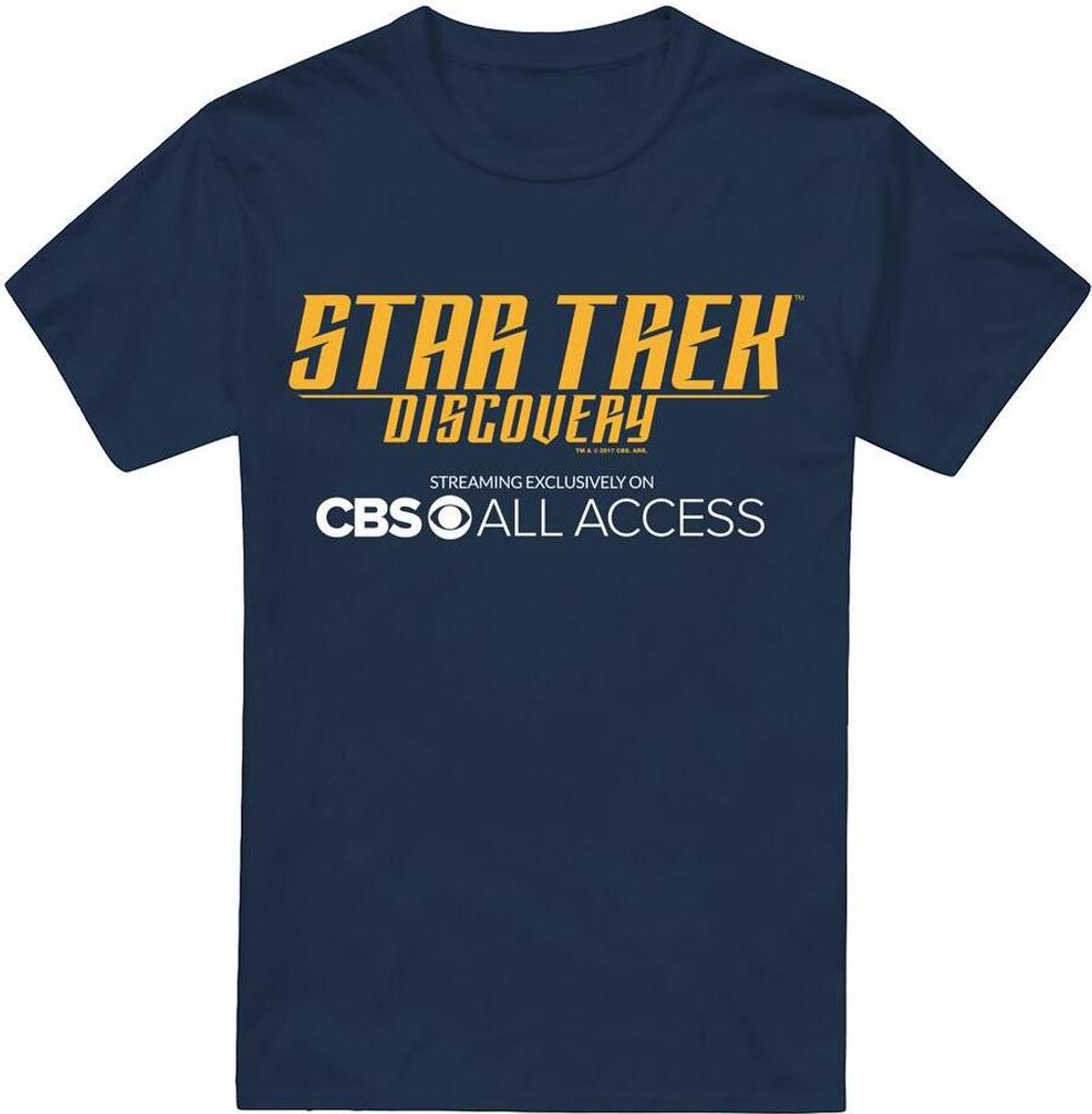 Star Trek: Discovery - "All Access" T-Shirt für Herren TV5564 (M) (Marineblau)