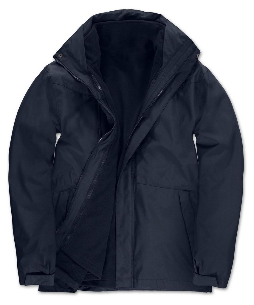 B&C - "Corporate" Jacke 3 in 1 für Herren FK2686 (3XL) (Marineblau)