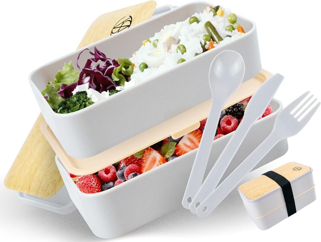 LunchBox Frühstücksbox Grau für Microfood BENTO