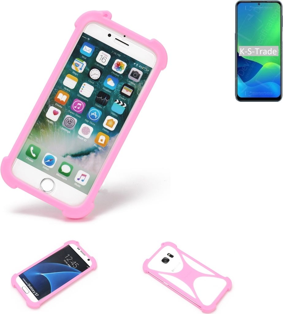 K-S-Trade Handy Hülle kompatibel mit Ulefone Note 13P Schutz Hülle Bumper Silikon Schutz Hülle Cover Case Silikoncase Silikonbumper TPU Softcase