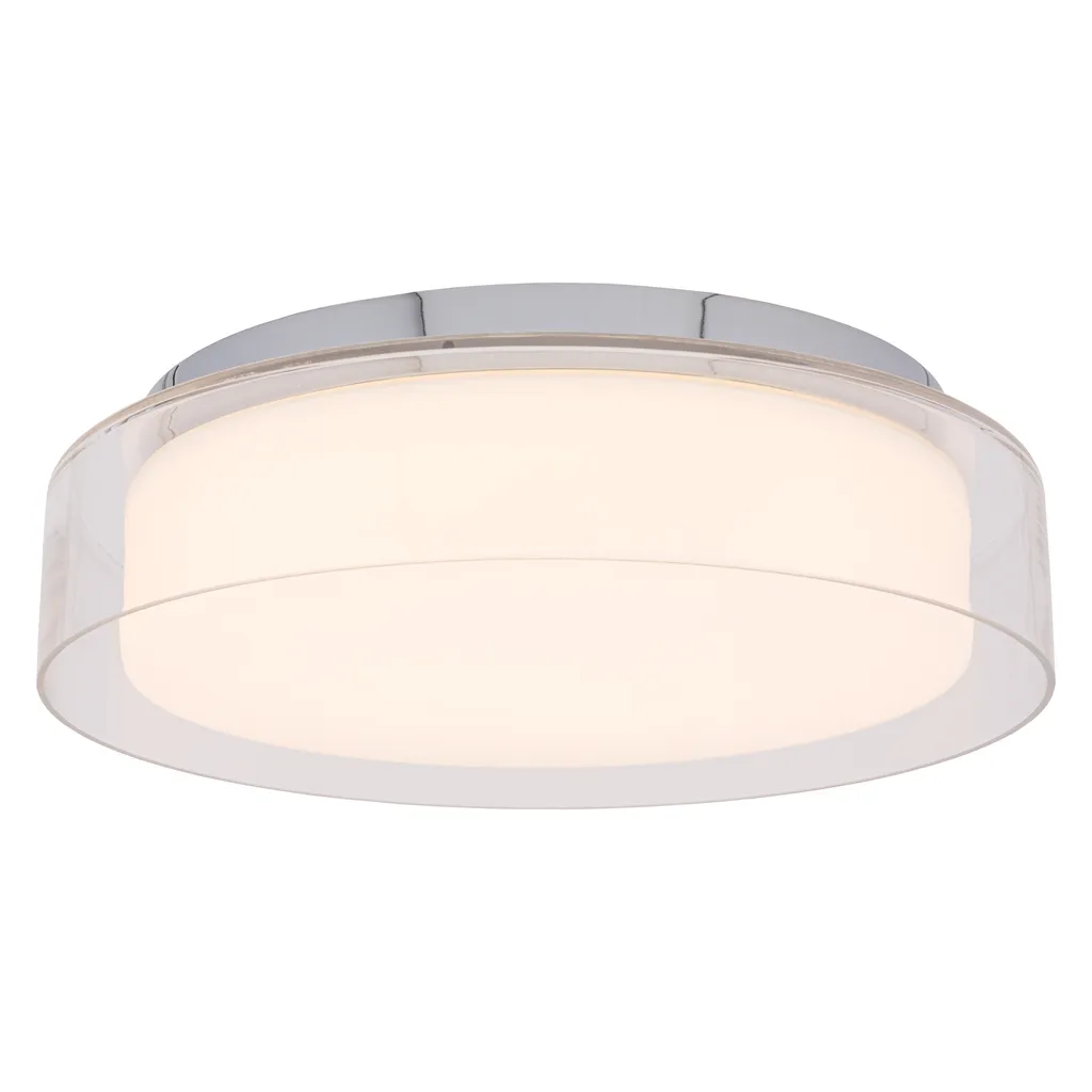 Éclairage LED pour salon ou chambre plafonnier PAN chrome 8174
