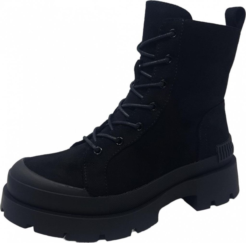 HIS Kurzstiefel Schwarz in Gr. 37