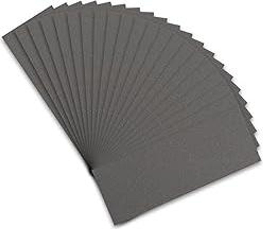 STEBRUAM Profi Schleifpapier Set 800 Körnung, 21 Stück Nass und Trocken Schleifpapier für Auto/Holzmöbel/Stein/Lack/Metall/Glas, 23 x 9 cm Schm...