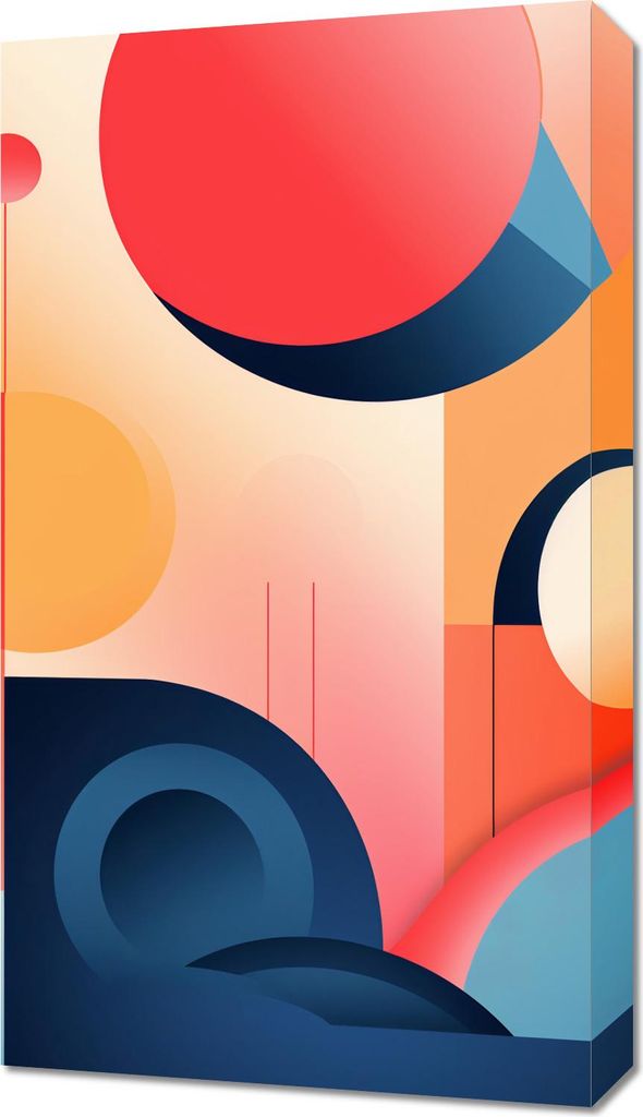 Bild 40x70cm Geometrische Träume