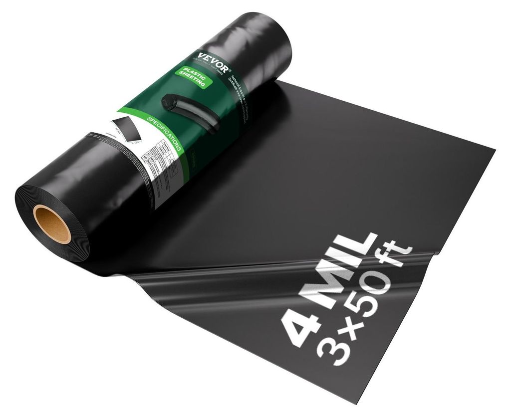 VEVOR 10 Mil Kunststofffolie Schwerlast 5' x 100', Dicke Produktbild 