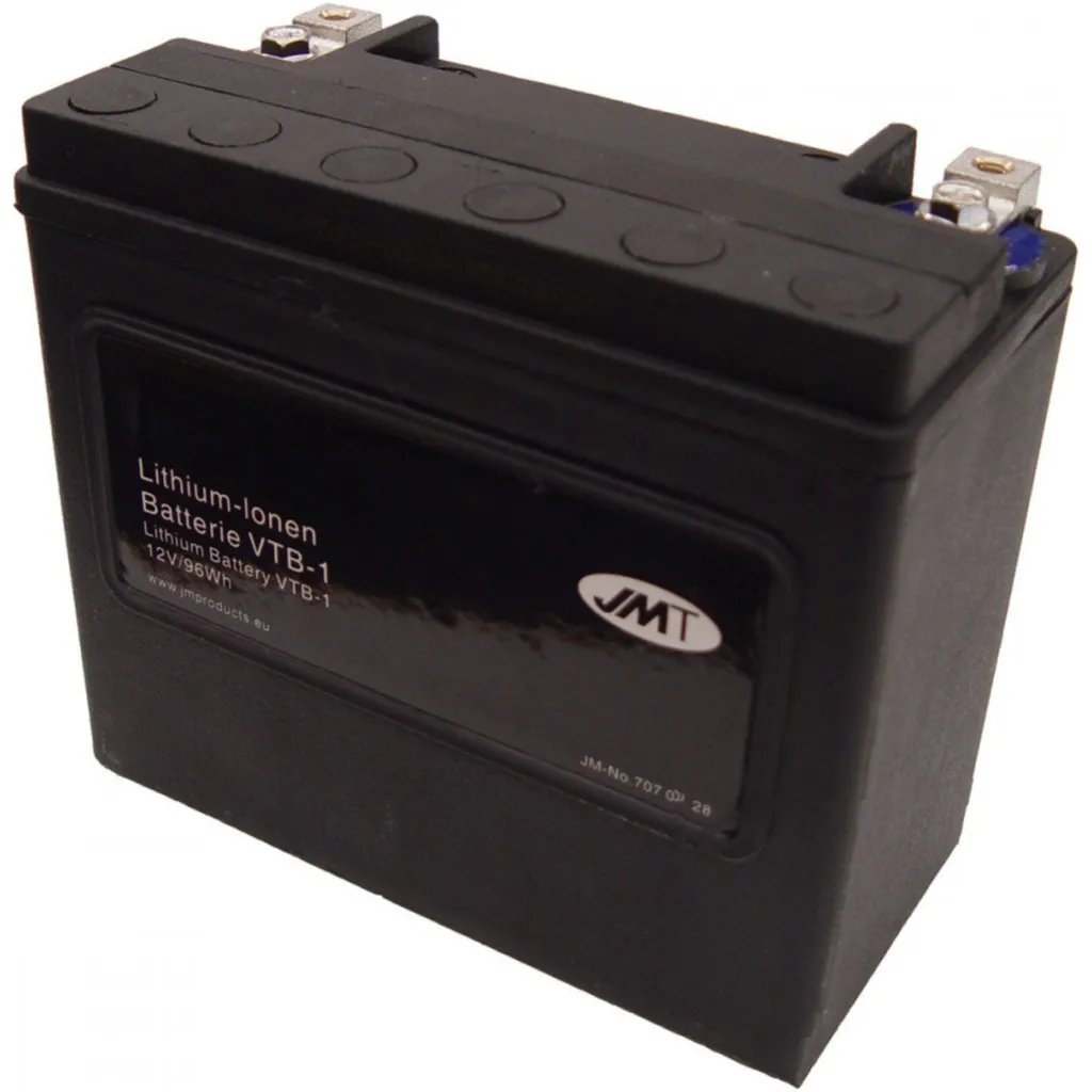 Batterie Lithium JMT VTB/HVT-01 YTX20L-BS 96Wh 420A pour Harley-Davidson