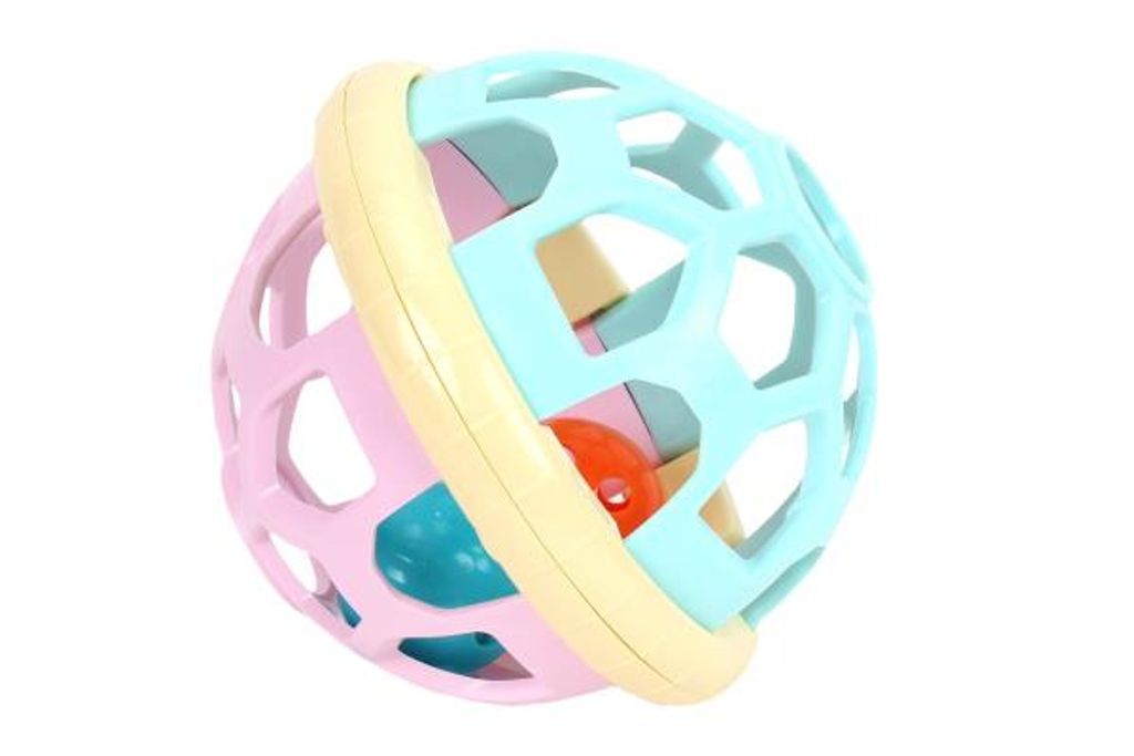 Ball Mit Rasseln Pastellfarben Lernspielzeug Für Die Produktbild 