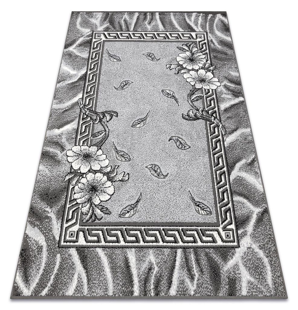 BCF Tapis Morad TRIO fleurs, feuilles classique - gris gris Image du produit 