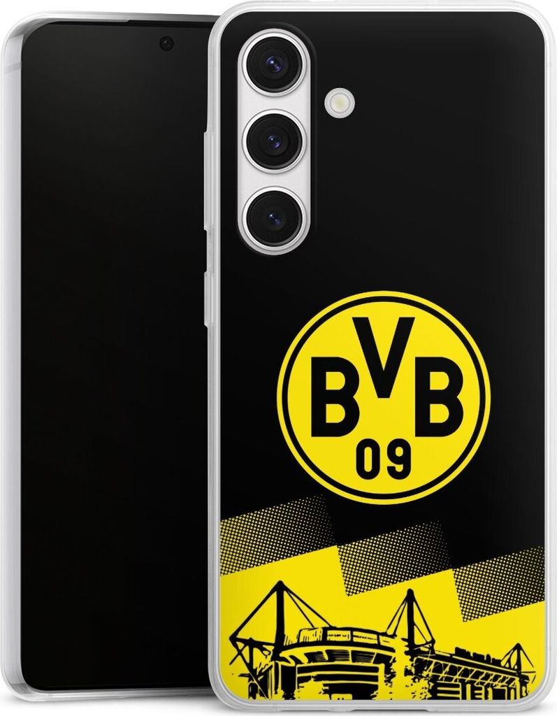 DeinDesign Slim Hülle für Samsung Galaxy S24 Silikon Case Ultra Dünn Handyhülle BVB Borussia Dortmund Stadion