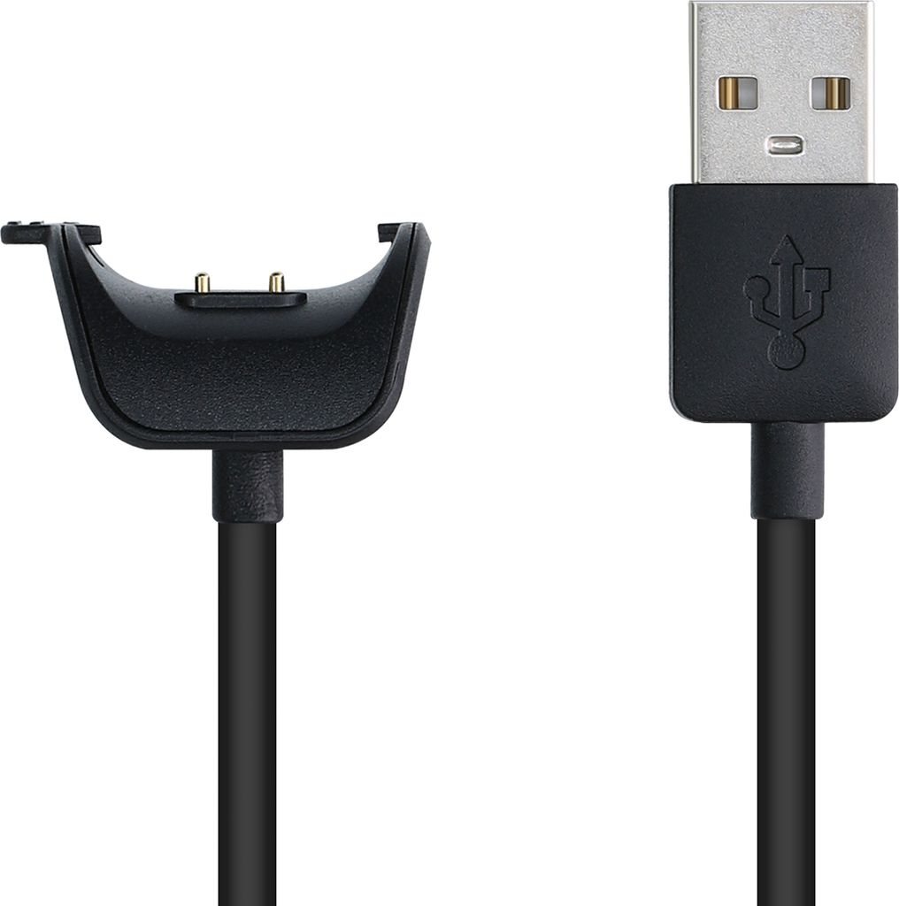 kwmobile USB Kabel Charger kompatibel mit Samsung Galaxy Fit 2 Ladekabel - Smart Watch Ersatzkabel - Fitnesstracker Aufladekabel in Schwarz