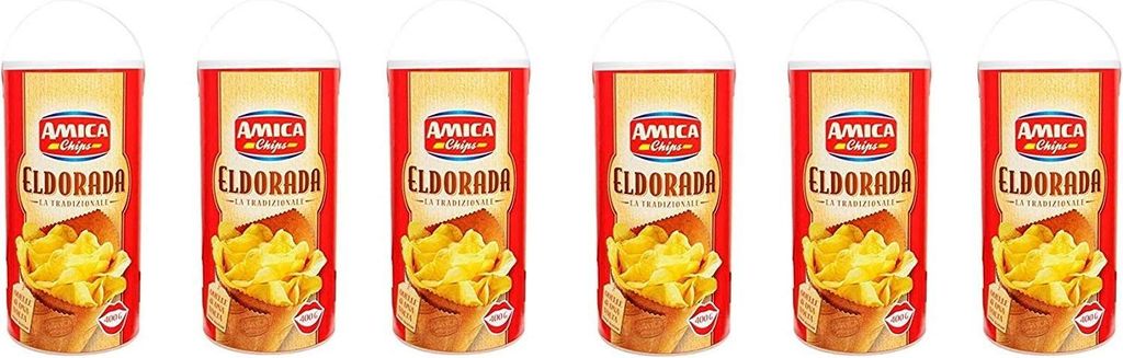 6x Amica Chips Eldorada Classica Chips Kartoffelchips gesalzen 400g Kartoffel