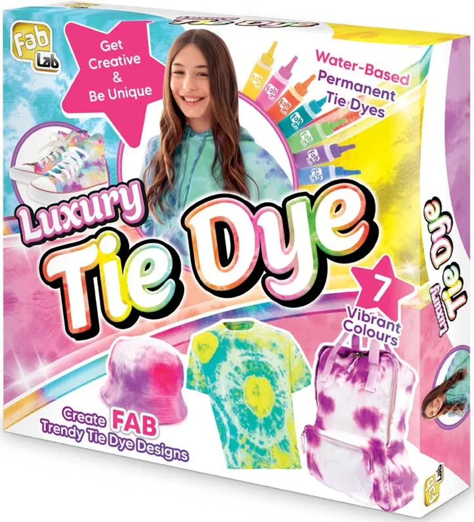 Fab Lab Luxury Tie Dye Kit pour Activités Créatives et Ateliers Enfants