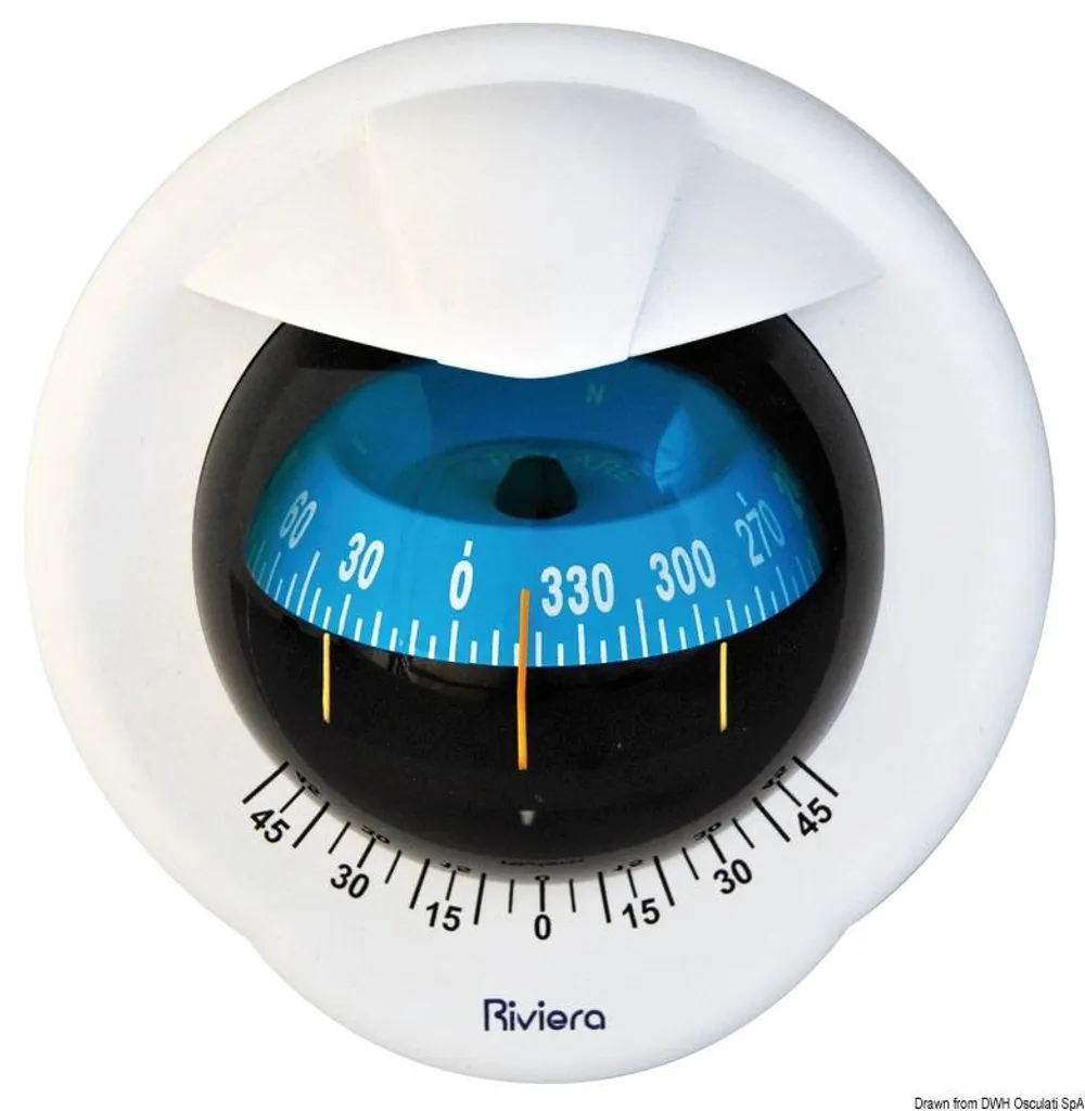 Boussole Marine Pegasus 4 Riviera pour Guidage Précis en Mer - Bleu