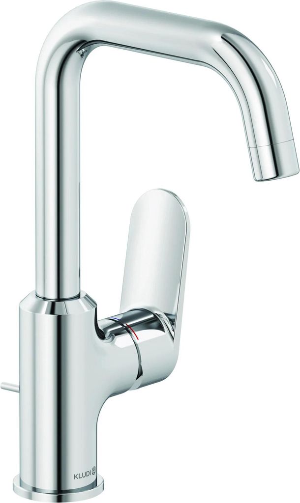 Kludi X1 Lavabo EHM comando laterale con set di scarico Immagine del prodotto 