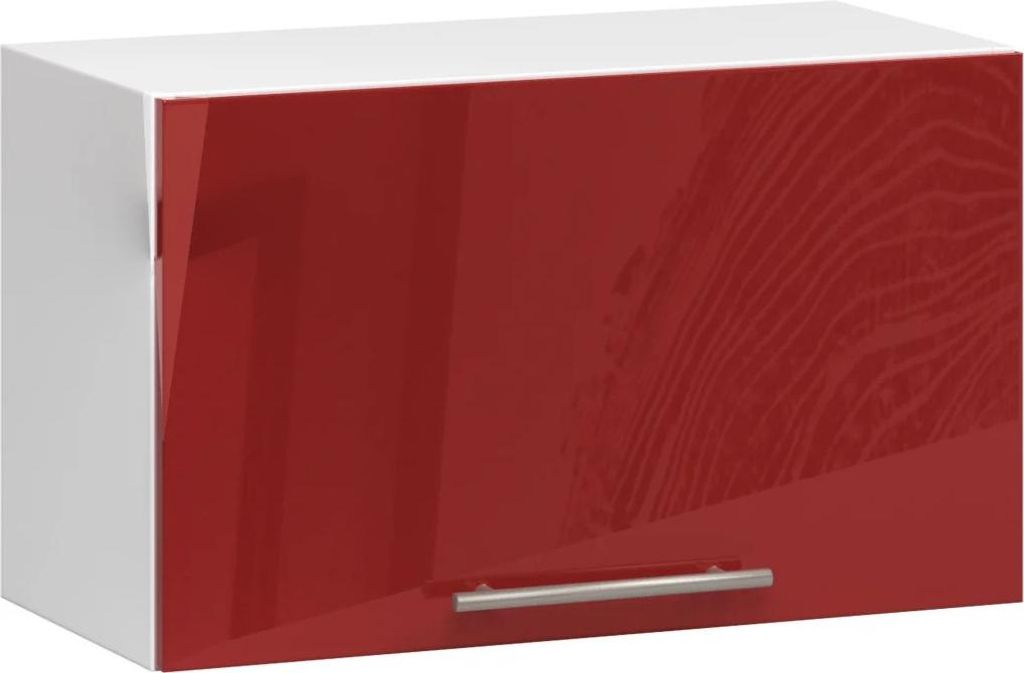 VERMINA 60 cm Dunstabzugshaube – weiß/rot glänzend