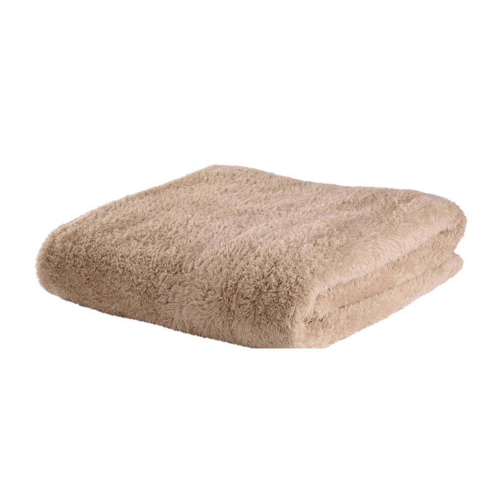 Fleece Kuscheldecke aus Mikrofaser Beige 150x200 cm Produktbild 