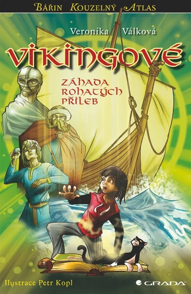 Livre d'histoire pour enfants sur les Vikings et le mystère du casque