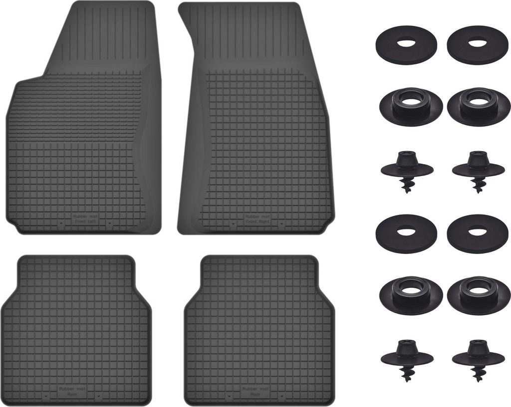 Gummimatten Mit Stoppern Für: Volkswagen Golf I (1974-1983) Schwarz Set