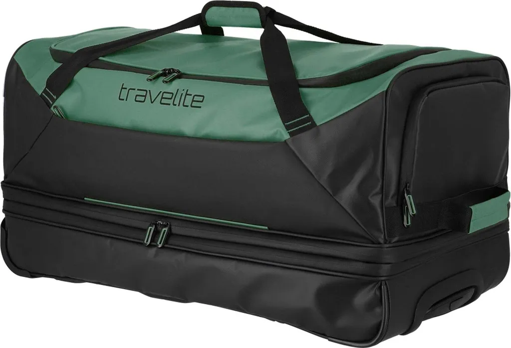 Sac de voyage trolley extensible grand volume 98L vert - 3